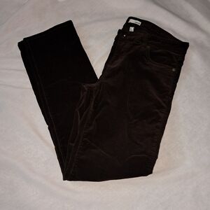Edyson Corduroy Straight Leg Pants. Size 30L. Dark‎ Brown.